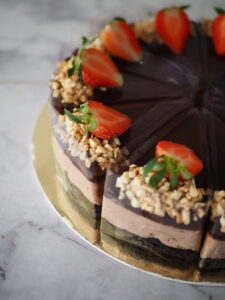 Choco Nut Cheesecake Semanis Dessert Tart